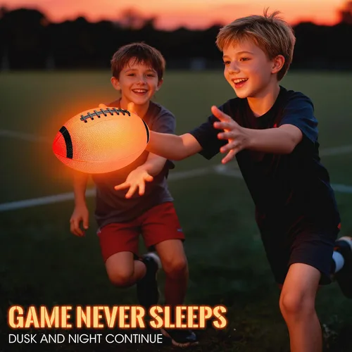 Vista 3 de Fútbol que brilla en la oscuridad para niños, niños de 8 a 12 años, 15, juguetes de fútbol LED que se iluminan con bomba para juego