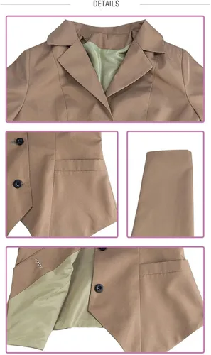 Vista 5 de Disfraz de anime Sayori Yuri Natsuki Monika, uniforme de cosplay para Halloween