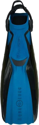 Vista 12 de Aqualung Phazer Dive Fins Tri-Material Open-Heel Scuba Diving Swim Fins w/Wave Rib Technology, Hydro Power Vent Negro/Negro