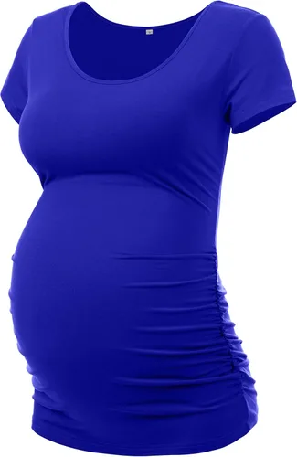 Vista 10 de Peauty Women's Maternity Side Ruched Shirts