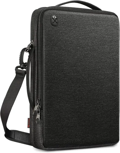 Vista 10 de FINPAC Bolsa de hombro para laptop para MacBook Pro de 14 pulgadas M4/M3/M2/M1 Pro/Max A2779 A2442 2024-2021, MacBook Air/Pro de 13'', funda