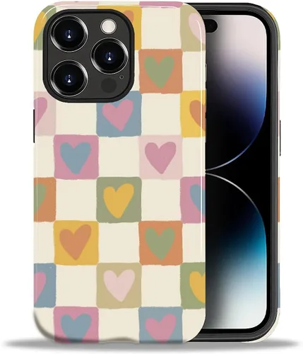 Vista 176 de ZHEGAILIAN Funda para iPhone 11, carcasa dura a prueba de golpes + silicona suave 2 en 1 híbrida, parachoques a prueba de caídas - Vidrio manchado