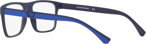 Vista 5 de Emporio Armani Montura para gafas graduadas Ea4115 para hombre con dos clips intercambiables para el sol rectangulares