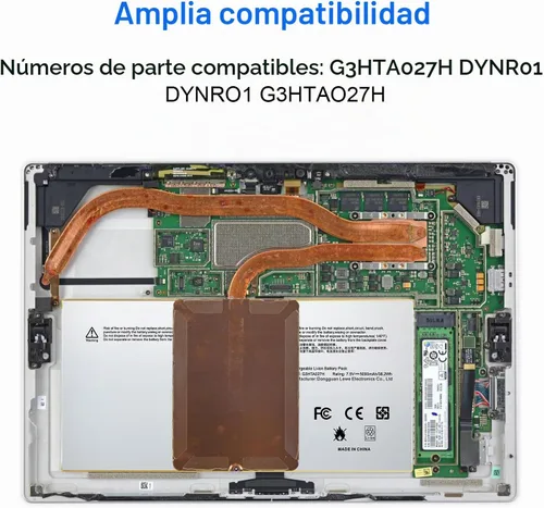 Vista 9 de Futurebatt DYNR01 G3HTA027H - Batería de repuesto para laptop Microsoft Surface Pro 4 1724 12.3 pulgadas Tablet Series G3HTA026H G3HTA027H 7.5V