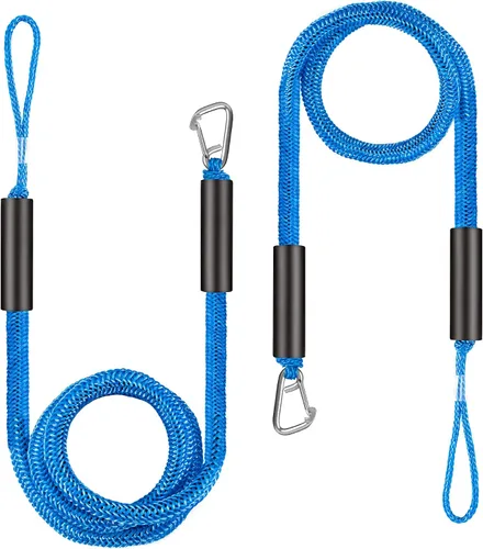 Vista 7 de Accesorios para barco de línea de muelle bungee - Pontón, moto acuática, accesorios de kayak con clip de acero inoxidable 316