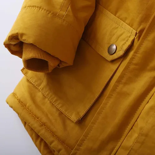 Vista 6 de WEONEDREAM Abrigos de invierno para niños y niñas, trajes cálidos para niños, chaqueta resistente al viento para niños de 1 a 8 años