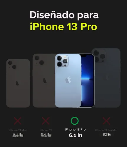 Vista 2 de Ringke Funda para iPhone 13 Pro [Fusion-X Camo Negro]