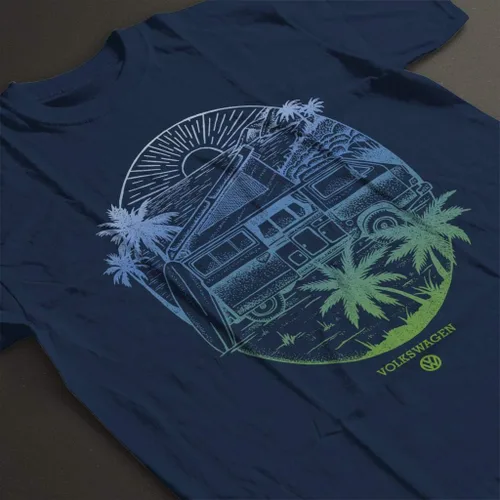 Vista 4 de Volkswagen Coastline Sunset Men's T-Shirt