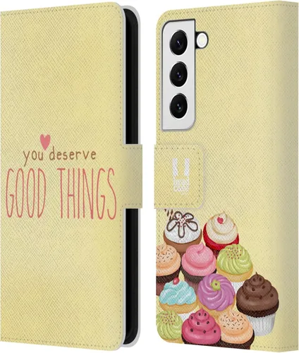 Vista 264 de Head Case Designs Assortment Cupcakes Happiness Leather Wallet Case Compatible with Samsung Galaxy A07 4G Surtido
