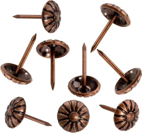 Vista 20 de Tachuelas de tapicería para muebles, clavos de tapicería negros de 3/4 pulgadas, tachuelas decorativas, 100 tachuelas de muebles resistentes