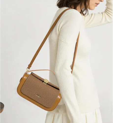 Vista 2 de Mini bolso cuadrado de las señoras bolso de moda bolso bandolera de cuero para mujer