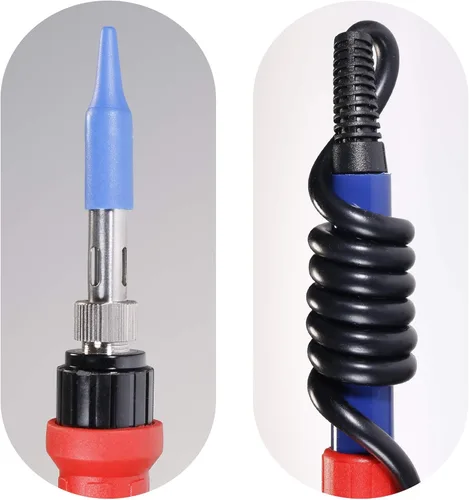 Vista 5 de YIHUA 907I Red Grip Reemplazo Soldador Handpiece/Mango para Yihua 995D+Rework y Estación de Soldadura