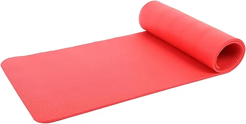 Vista 9 de Esterilla de yoga rosa de 0.197 in de grosor antideslizante de alta densidad antideslizante con correa de transporte esterilla de yoga caliente