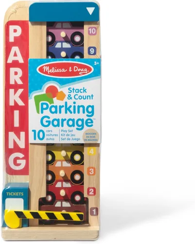 Vista 6 de melissa & doug Stack & unidades de madera autora de estacionar, Versión estándar, talla única , Multicolor