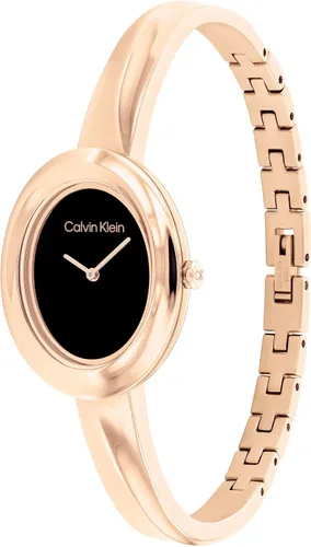 Vista 2 de Calvin Klein Reloj de mujer con bisel retorcido - 24mm 2H de cuarzo - Brazalete ajustable de acero inoxidable - Resistente al agua hasta 30 metros