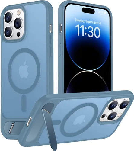 Vista 166 de Funda para iPhone 11 con compatibilidad magnética, [Soporte invisible incorporado][Compatible con MagSafe]
