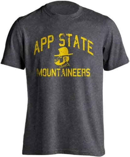 Vista 33 de Sport Your Gear NCAA Camiseta de manga corta retro con licencia oficial de aspecto desgastado para el día del juego, camiseta de espíritu deportivo