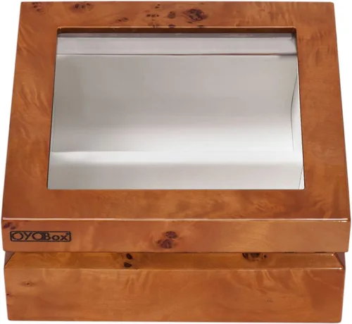 Vista 5 de OYOBox Mini Luxury Eyewear Organizer, Wood Display Box for Glasses + Sunglasses Negro