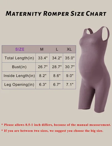 Vista 7 de SUNNYBUY Body de maternidad para mujer, sin costuras, para embarazo, acanalado, bodycon, pijama, camiseta sin mangas, pantalones cortos