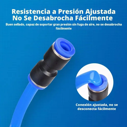 Vista 3 de 40 piezas de accesorios de manguera de aire de conexión rápida de 5/32 1/4 5/16 3/8 1/2 pulgadas Kit de accesorios de conexión neumática