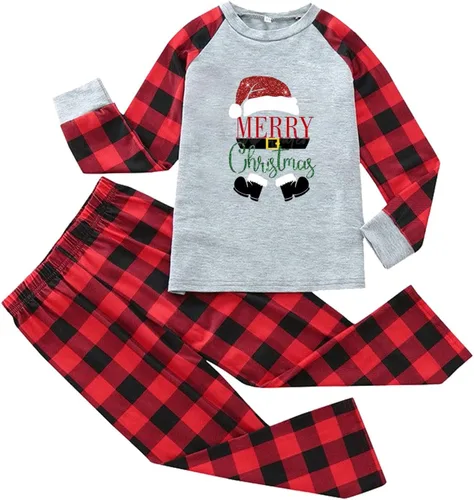 Vista 3 de Family Christmas Pajamas Matching Sets, Black of Friday Deal Long Sleeve Xmas Holiday Sleepwear Merry Christmas