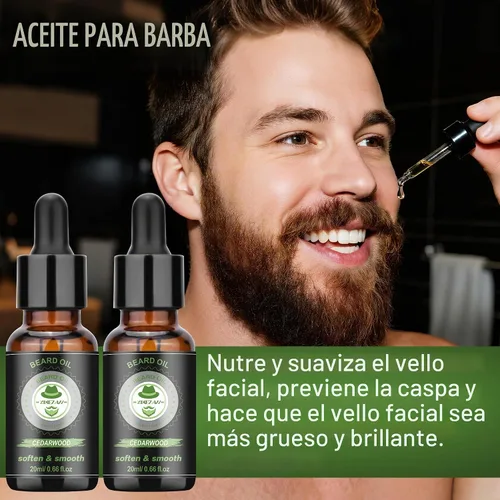 Vista 5 de XIKEZAN Kit de aseo y cuidado de barba para hombres con madera de cedro