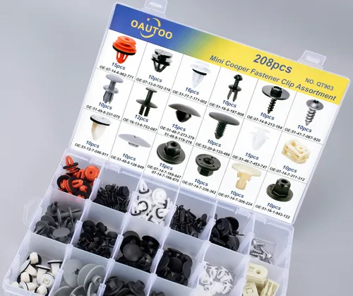 Vista 5 de 208pcs para Mini Cooper Auto Cuerpo Interior y Exterior Retenedor Clip Clip Surtido