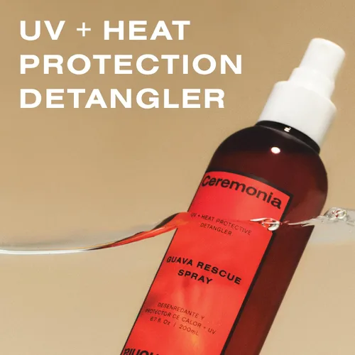 Vista 9 de Ceremonia Guava Rescue Spray UV + Heat Protective Detangler, 6.7 fl oz