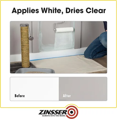 Vista 6 de Rust-Oleum Zinsser 307648 Imprimación mata-olores, blanco, un cuarto de galón