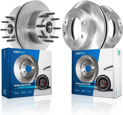 Vista 92 de Detroit Axle - Rotores de freno para Chrysler 200 2015 2016 2017, Rotores de freno de disco de reemplazo: 12.01" pulgadas delantero y 10.95