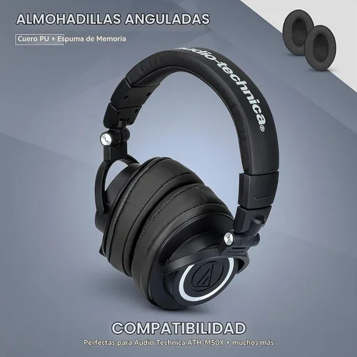 Vista 5 de Brainwavz almohadilla de espuma viscoelástica para oídos con ángulo–adecuado para muchos otros grandes sobre los audífonos–AKG, HifiMan, ATH