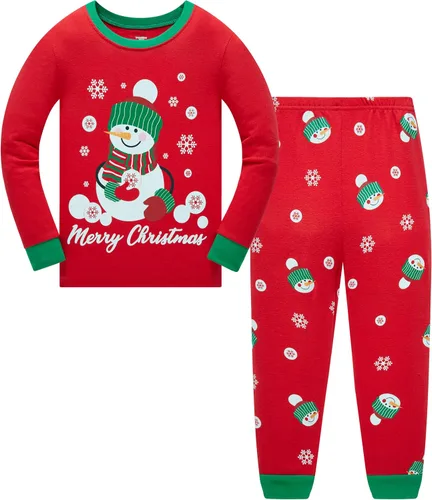 Vista 18 de Popshion Pijamas de sirena para niñas pequeñas, juego de 2 piezas, ropa de dormir 100% algodón, ropa para niños, pijamas estilo mariquita