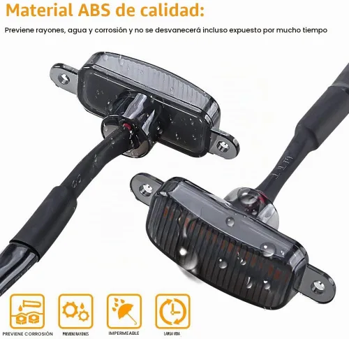 Vista 5 de 4 LED 12W Luces de Advertencia de Parrilla Delantera de Coche Ámbar, Luces de Marcha Diurna Ámbar DRL, Lámpara de Cubierta de Parachoques Delantero