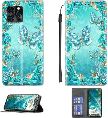 Vista 245 de jioeuinly ATT Motivate 2 - Funda compatible con ATT Motivate 2, funda con soporte abatible y cierre magnético DJS