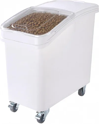 Vista 14 de Restaurantware Contenedor de ingredientes rectangular blanco de 2.6 galones