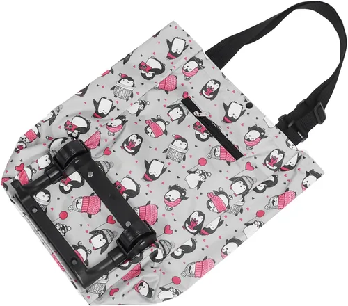 Vista 9 de Carrito de compras plegable para comestibles, carrito de compras para el hogar, bolsa de compras para ancianos, agarre antideslizante, carrito
