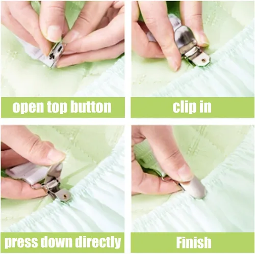 Vista 6 de Correas de soporte de sábanas, clips ajustables de 6 vías cruzadas para sábanas, funda de colchón de cama, sábanas ajustables, cojín de sofá, banda