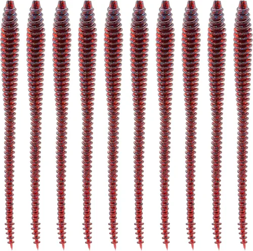 Vista 14 de 6th Sense Gusano Boosa Shakey - Cuerpo acanalado alterno, movimiento flexible, acción de cola bulbosa (10/pk) - Fabricado en los Estados Unidos
