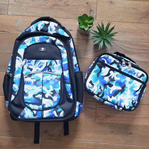 Vista 6 de Fenrici - Mochila para niños y niñas de 18 pulgadas, resistente con 10 compartimentos