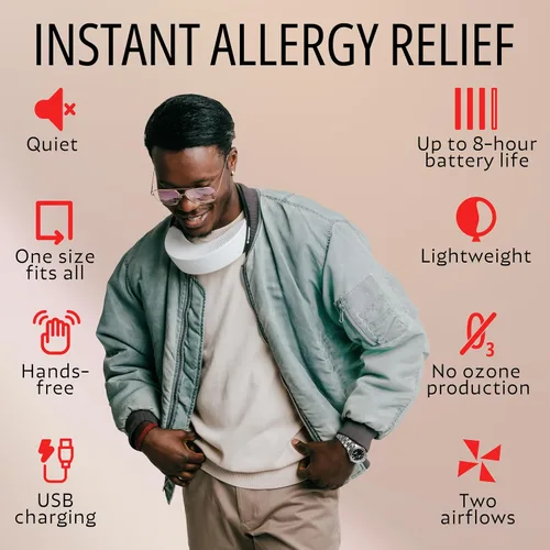 Vista 6 de Ropa para aliviar la alergia A+ Manera súper eficaz y sin medicamentos para aliviar la fiebre del heno, el polvo y las alergias a las mascotas