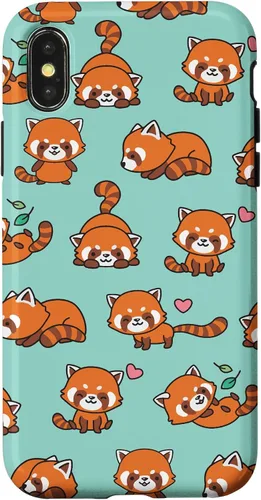Vista 5 de Cute Funny Kawaii Womens Girls Kids Red Panda Lover Pattern Case for iPhone 17