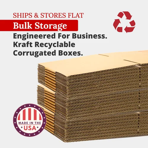 Vista 3 de PARTNERS BRAND Cajas de cartón corrugado de 15 x 10 x 5, planas de 15 pulgadas de largo x 10 pulgadas de ancho x 5 pulgadas de alto, paquete de 25