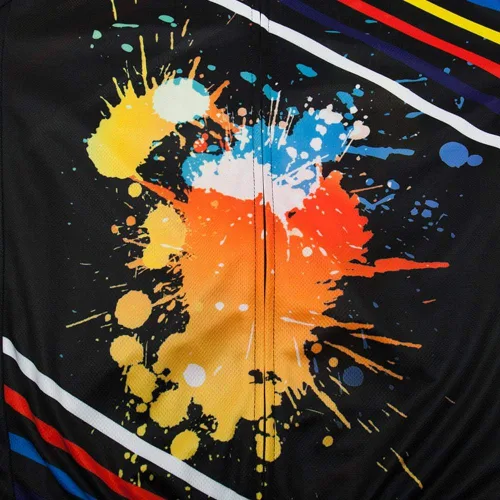 Vista 3 de MOXILYN Camisetas de ciclismo para hombre, conjunto de ropa de bicicleta para hombre, chaqueta de bicicleta de manga larga y pantalones de ciclismo