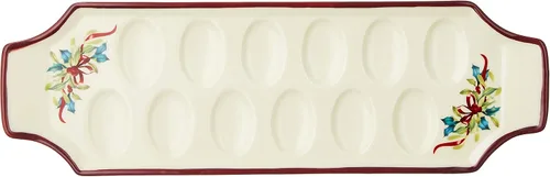 Vista 3 de Lenox 887946 Winter Greetings Bandeja para huevos endiablados