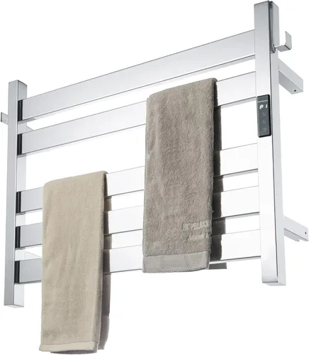 Vista 9 de K&KALONZO EL18SL - Toallero térmico de 5 bares, montaje en pared, calor rápido en 2 minutos, EL18SL Brushed, Fast Heat(122°F in 2 Min), Built-in