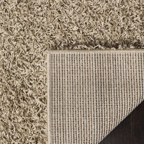 Vista 7 de SAFAVIEH Alfombra de área de 8x10 pies - Colección Athens Shag - Grande - Beige, no desprende pelusa y fácil de limpiar, ideal para sala de estar