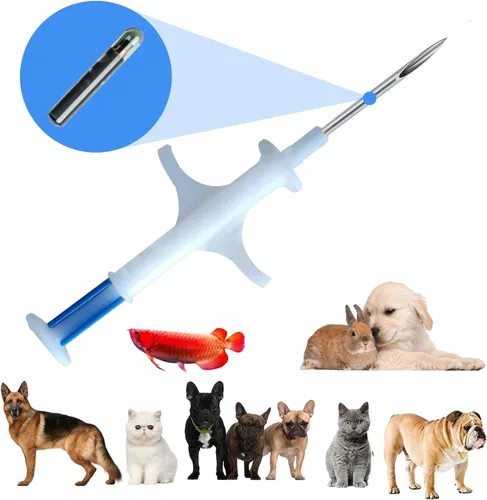 Vista 5 de ISO - Microchips de identificación para mascotas, paquete de 20 unidades, mini pequeños de 0.049 x 0.276 in, uso para animales pequeños, cachorros