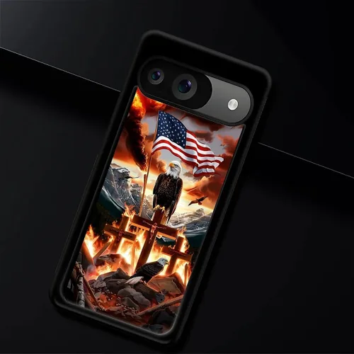 Vista 1616 de Compatible con Google Pixel 4A 5G Mobile Case Creative Acrylic Panel trasero Silicona Protección Grip especialmente diseñado para Google Pixel 4A 5G