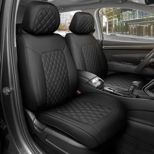 Vista 49 de MotorBox Meridian Series - Fundas de asiento de piel napa, fundas clásicas de asiento delantero, de piel sintética de alta calidad, color beige