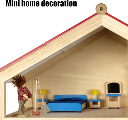 Vista 3 de Mini cosas que realmente funcionan, recogedor de escoba en miniatura